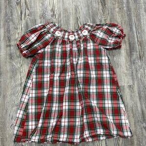 Toddler Christmas Smocked Dress